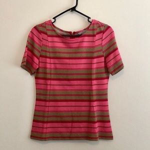 Banana Republic Pink Ponte Knit Top
